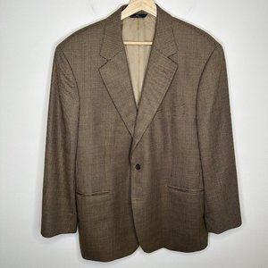 Mens Brooks Brothers Wool 2 Button Houndstooth Sports Coat Blazer Size 44 R EUC
